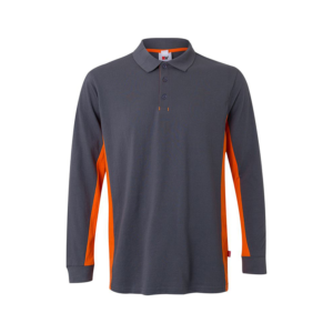 Polo bicolor manga comprida